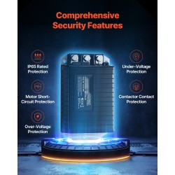 Nopeudensäädin 48V 250A golfkärryihin 1510A-5251 IP65 alumiini-ABS-kotelo