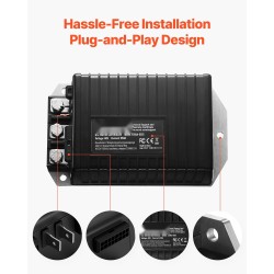 Nopeudensäädin 48V 250A golfkärryihin 1510A-5251 IP65 alumiini-ABS-kotelo