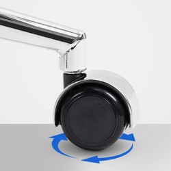 Tyylikäs nahkainen toimistotuoli säädettävällä korkeudella ja keinumekanismilla