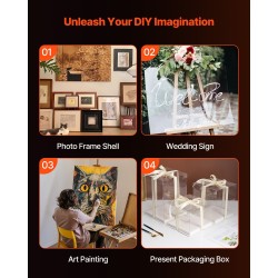 PET-levysetti 5 kpl läpinäkyvä 610x914 mm 1 mm kehyksiin ja askarteluun