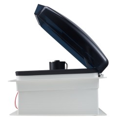 Kattotuuletin matkailuautoon 14 tuuman 12 voltin 10 nopeutta sähköinen yläkansi sadetunnistin kaukosäädin