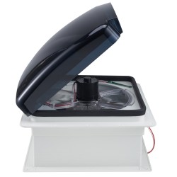 Kattotuuletin matkailuautoon 14 tuuman 12 voltin 10 nopeutta sähköinen yläkansi sadetunnistin kaukosäädin