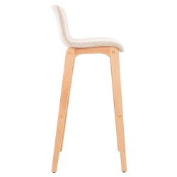 Moderni baarijakkara-setti 2 kpl kankaalla ja pyökkijalustalla