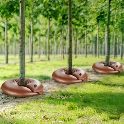 Puiden kastelurenkaat 4 kpl PVC 60,6 l hidas veden vapautus