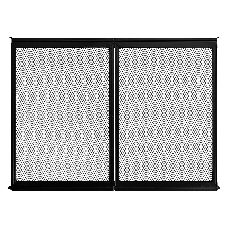 Matkailuauton ovin suojaritilä alumiiniseosrunko 673 x 508 mm musta lemmikeille