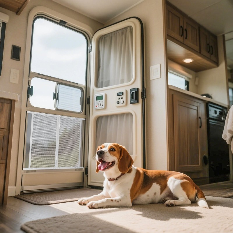 Oviverkon suojus alumiinirunkoinen 660 x 610 mm lemmikkiystävällinen hengittävä matkailuautoon