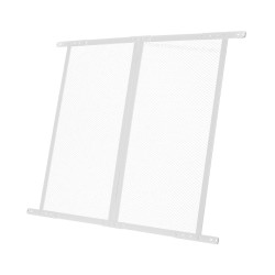 Matkailuauton oviverkko alumiiniseos 800x724 mm valkoinen lemmikeille