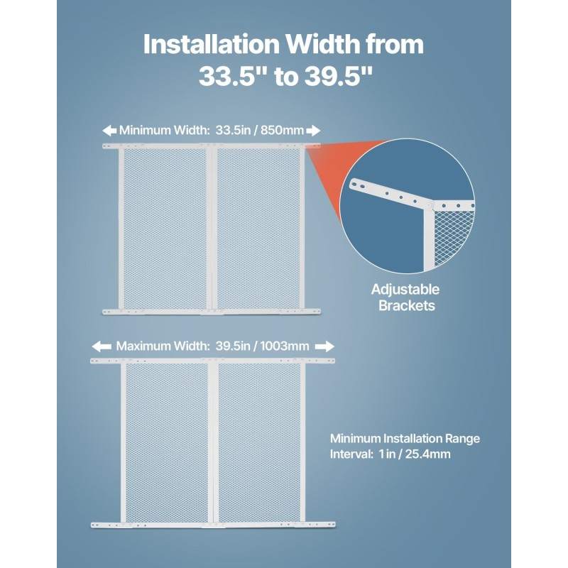 Matkailuauton oviverkko alumiiniseos 800x724 mm valkoinen lemmikeille