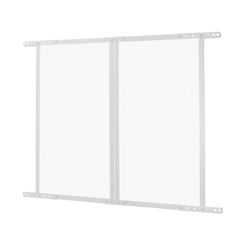 Matkailuauton oviverkko alumiiniseos 800x724 mm valkoinen lemmikeille