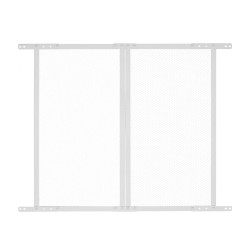 Matkailuauton oviverkko alumiiniseos 800x724 mm valkoinen lemmikeille