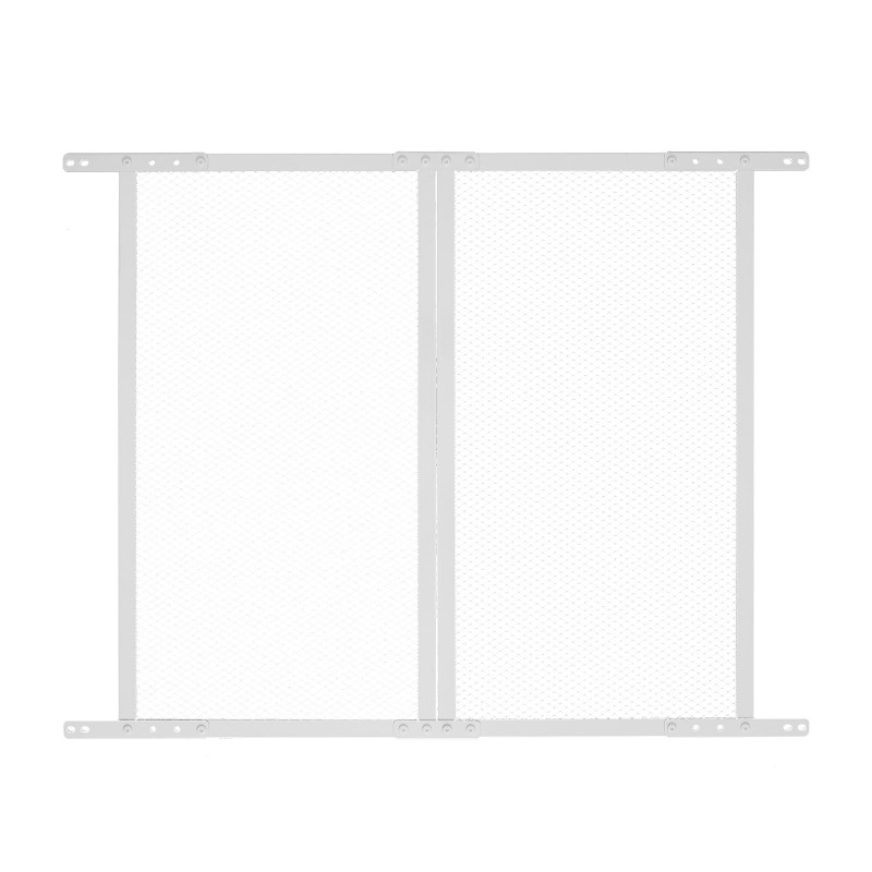 Matkailuauton oviverkko alumiiniseos 800x724 mm valkoinen lemmikeille