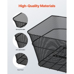 Metallinen polkupyörän takakori 22 kg kantavuudella vesitiivis suojapeite
