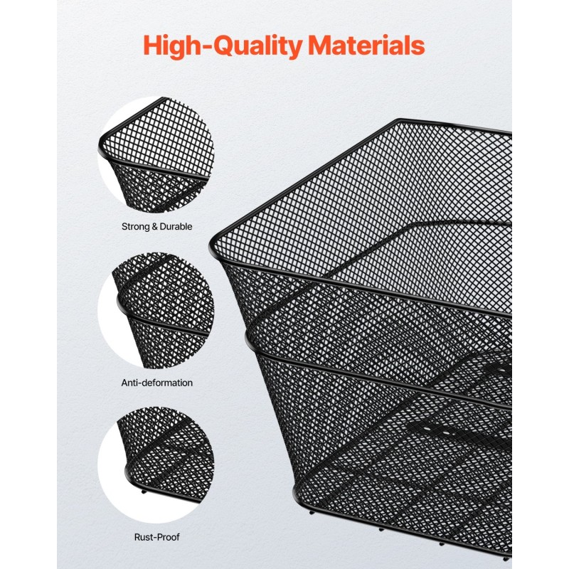 Metallinen polkupyörän takakori 22 kg kantavuudella vesitiivis suojapeite