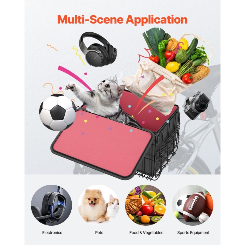 Taitettava metallinen takakori tavaratelineeseen 22 kg kantavuus irrotettava sisäpussi vedenpitävä suojapeite