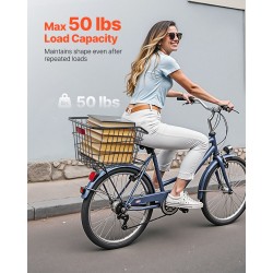 Metallinen takakori polkupyörään 22 kg kantavuus heijastavalla takavalolla sadesuojalla