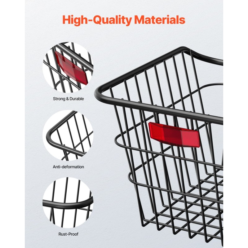 Metallinen takakori polkupyörään 22 kg kantavuus heijastavalla takavalolla sadesuojalla