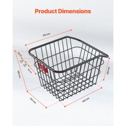 Metallinen takakori polkupyörään 22 kg kantavuus heijastavalla takavalolla sadesuojalla