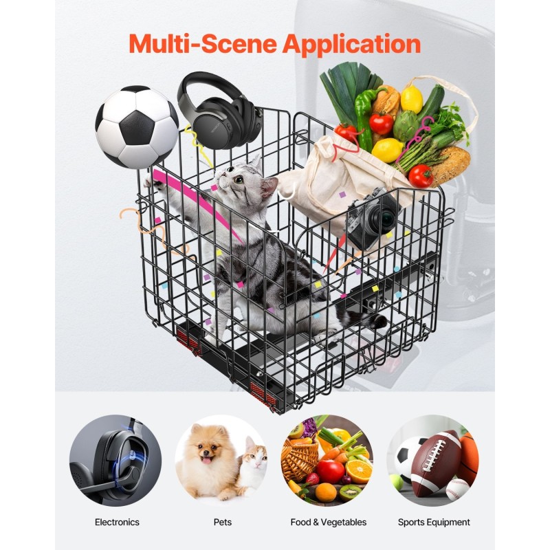 Taittuva metallinen takakori liikkuvuusskootteriin ruosteenestopinnoitettu viidentoista kilogramman kantavuus