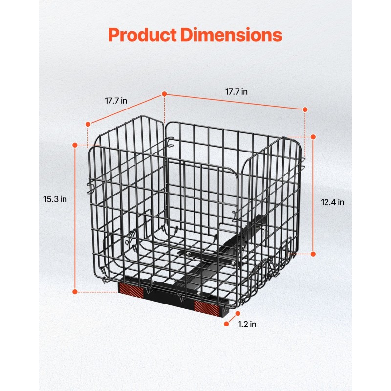 Taittuva metallinen takakori liikkuvuusskootteriin ruosteenestopinnoitettu viidentoista kilogramman kantavuus