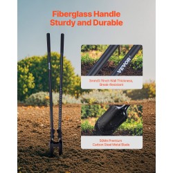 Kuoppaporakone käsikäyttöinen lasikuituvarsi 145 mm halkaisija 1460 mm 50Mn hiiliteräs