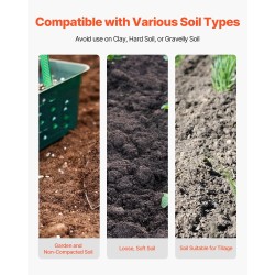 Kuoppaporakone käsikäyttöinen lasikuituvarsi 145 mm halkaisija 1460 mm 50Mn hiiliteräs