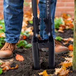 Kuoppaporakone käsikäyttöinen lasikuituvarsi 145 mm halkaisija 1460 mm 50Mn hiiliteräs