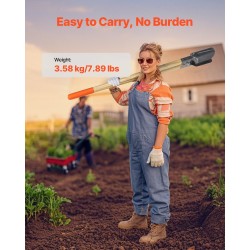 Käsikäyttöinen kuoppapora 110 mm halkaisija 1460 mm pituus puuvarsi 50Mn-terä puutarhaan