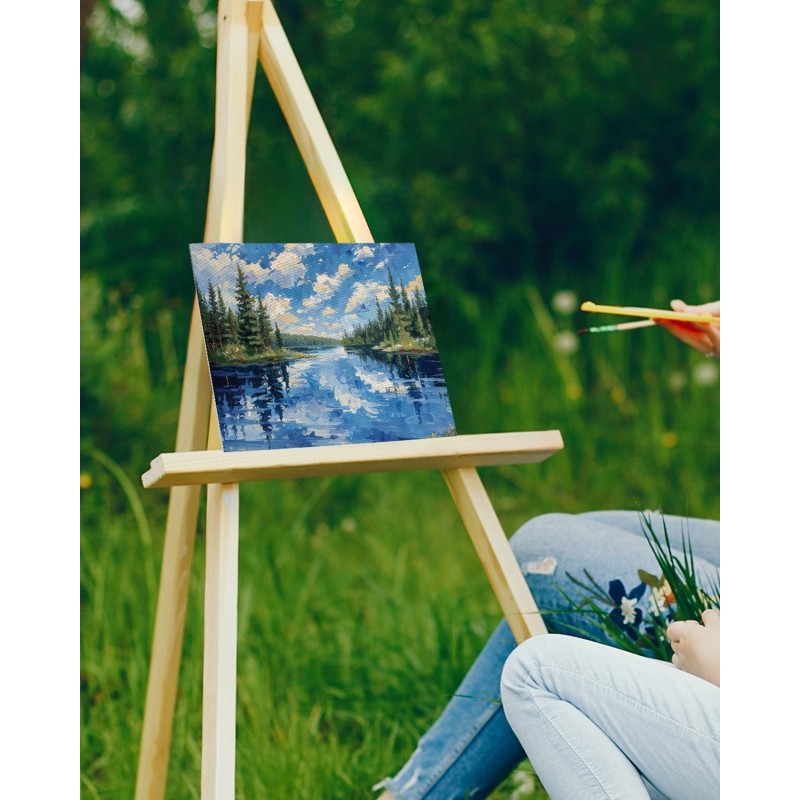 Maalauspohjapaneelisarja 24 kpl 229 x 305 mm esipohjustettu puuvilla MDF taustalevy