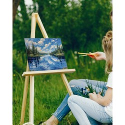 Maalauspahvipaneelit valmiiksi pohjustetut puuvilla polyesteri MDF 305x406 mm 24 kpl