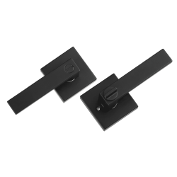 Ovenpainike mattamusta sinkkiseos 10 kpl yksityisyyssalvalla 35–45 mm oviin