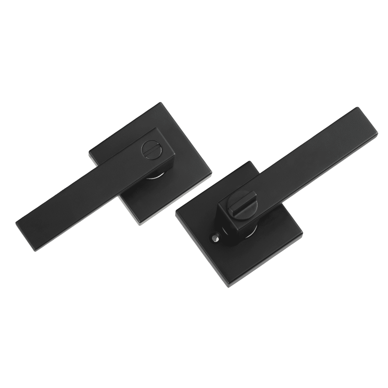 Ovenpainike mattamusta sinkkiseos 10 kpl yksityisyyssalvalla 35–45 mm oviin