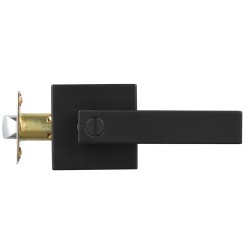 Ovenkahva mattamusta sinkkiseos yksityisyyden lukitus 35 45 mm sisäoviin 1 kpl