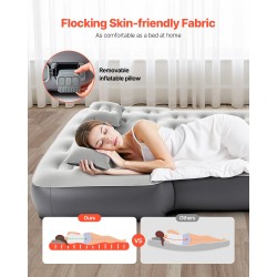 Auton ilmapatja takakonttiin PVC nukkapintainen sisäänrakenteinen pumppu sopii 4Runnerille ja Wranglerille