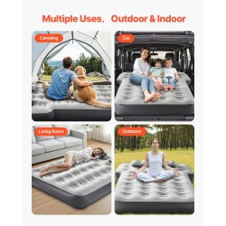 Auton ilmapatja takakonttiin PVC nukkapintainen sisäänrakenteinen pumppu sopii 4Runnerille ja Wranglerille