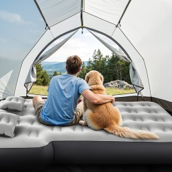 Auton ilmapatja takakonttiin PVC nukkapintainen sisäänrakenteinen pumppu sopii 4Runnerille ja Wranglerille