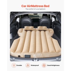 Auton tavaratilan ilmapatja PVC beige sisäänrakennetulla pumpulla Tesla Model Y 2020–2024