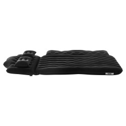 Auton ilmapatja nukkapinnalla PVC 1860x1130x120 mm mukana pumppu ja kaksi tyynyä musta