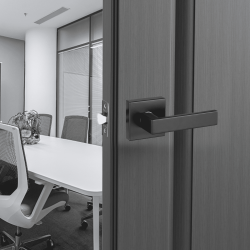 Sisäoven avaimeton kahvasarja sinkkiseos mattamusta 5 kpl 35–45 mm