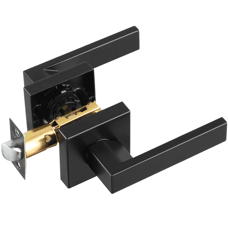 Sisäoven avaimeton kahvasarja sinkkiseos mattamusta 5 kpl 35–45 mm