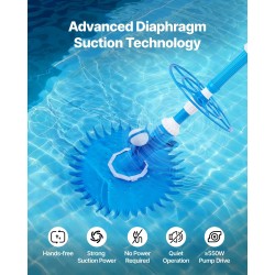 Automaattinen imutoiminen allaspuhdistin kaksitoista säädettävää letkua upotettuihin ja maanpäällisiin altaisiin