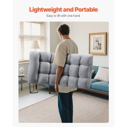 Lattianojatuoli 14-portainen selkänoja korkeatiheyksinen kierrätetty vaahtopehmuste teräsrunko harmaa