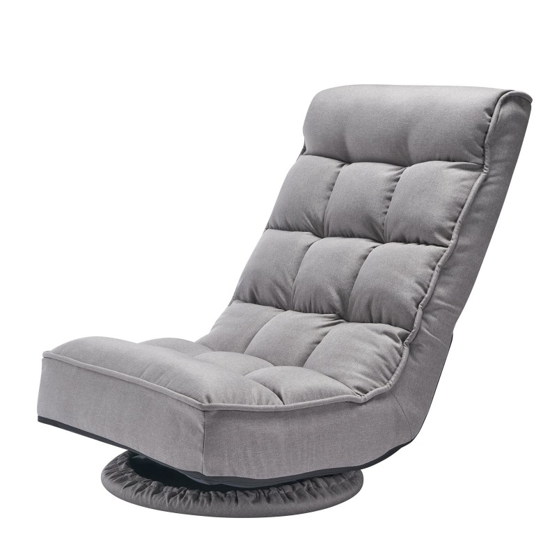 Kääntyvä lattianojatuoli teräsrunkoinen neliasentoinen säädettävä selkänoja tiivis pehmuste kokoon taitettava