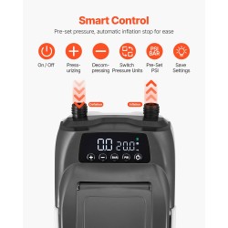 Sähköinen SUP ilmapumppu DC12V ABS 20 PSI täyttö ja tyhjennys