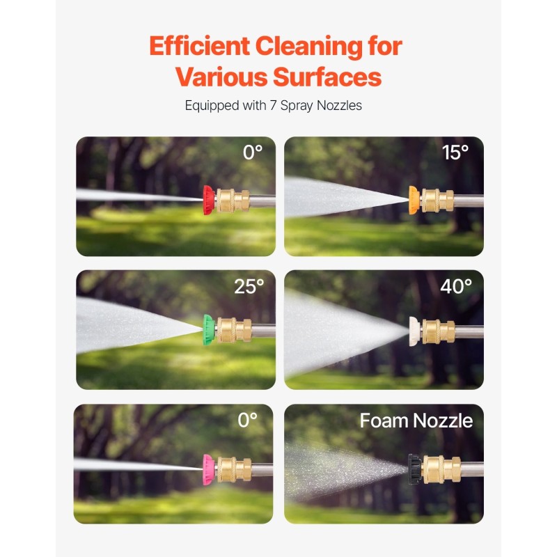 Teleskooppinen painepesurin jatkovarsi alumiininen 6,36 m ulkopintojen pesuun