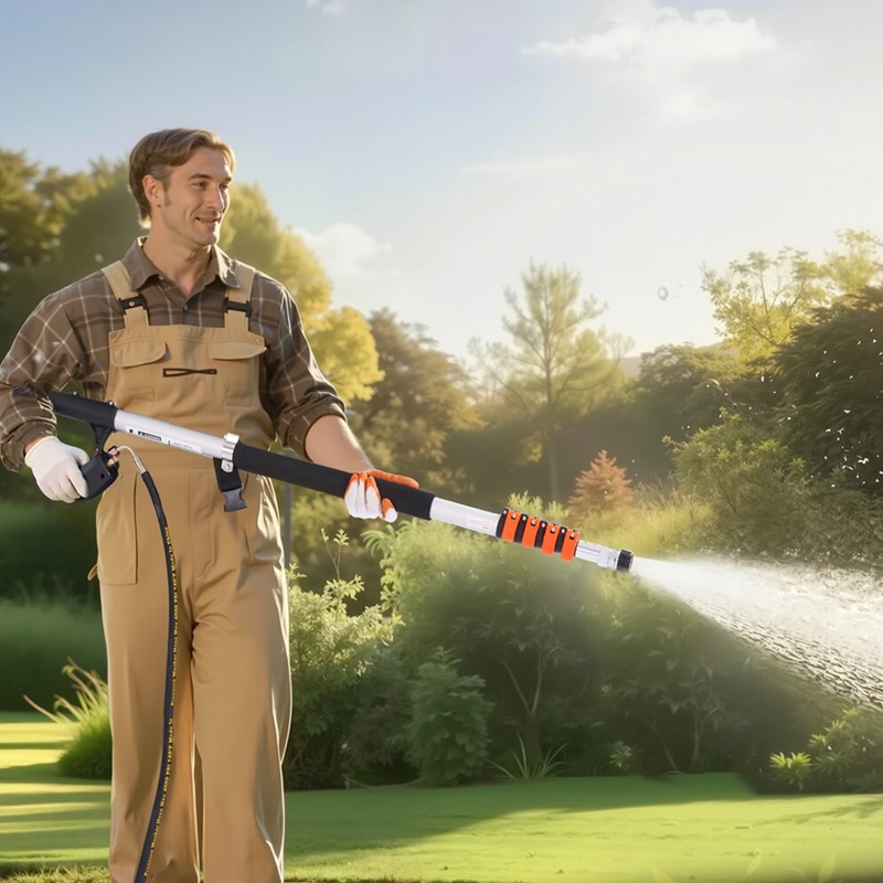 Alumiininen teleskooppinen painepesurin jatkovarsi 6,36 m 275 barin paineelle