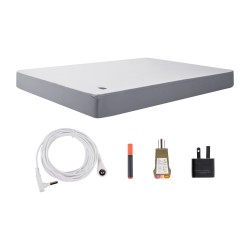 Maadoituslakana queen-kokoinen joustoreunainen 90% puuvilla 10% hopeakuitu mukana testeri 4,5 m johto