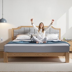 Maadoituslakana joustinlakana Queen-koko 95% puuvillaa 5% hopeakuitua