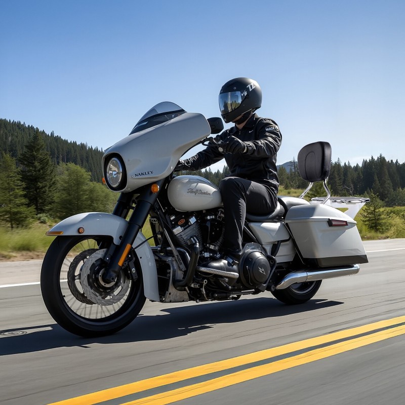 Moottoripyörän irrotettava selkänoja ja tavarateline ruostumattomalla rungolla vedenpitävällä nahalla Touring-malleihin