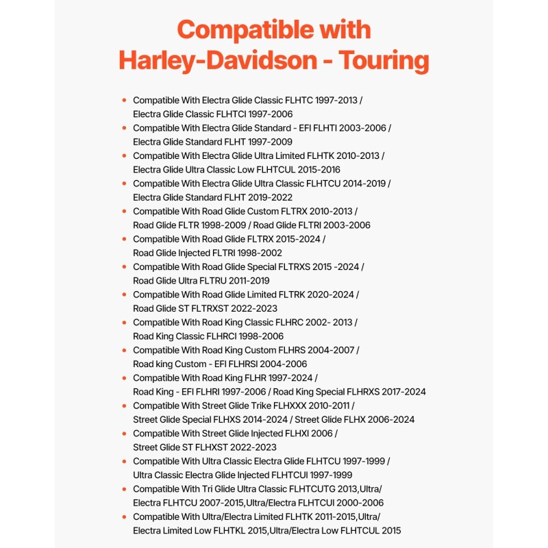 Moottoripyörän irrotettava selkänoja 310 mm musta keinonahka Harley-Davidson Touring