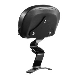 Moottoripyörän irrotettava selkänoja 310 mm musta keinonahka Harley-Davidson Touring